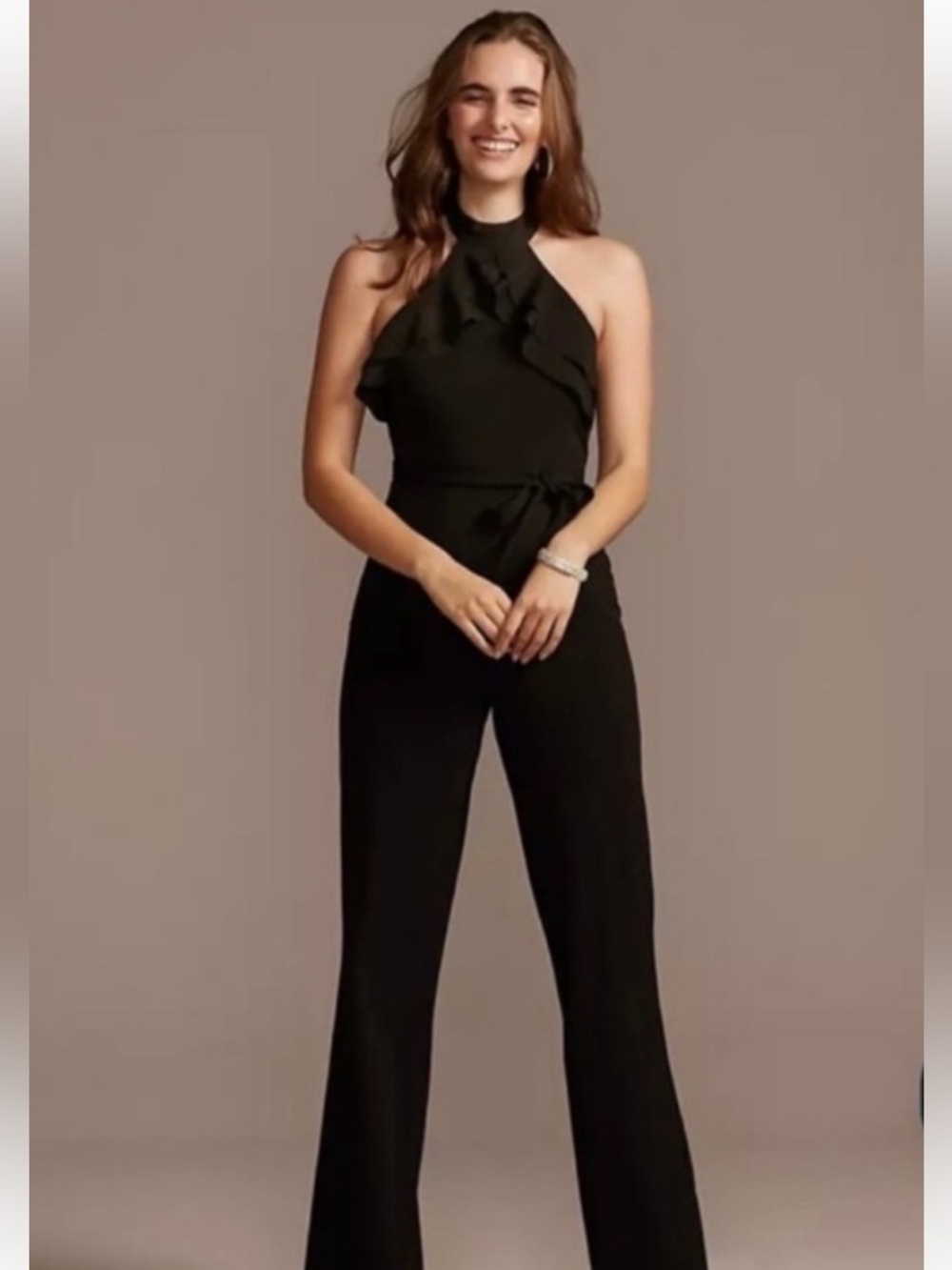 Black  halter jumpsuit